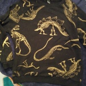 Gold Dinosaur Sweatshirt